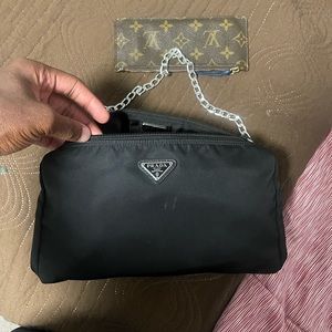 Prada bag all black shoulder bag